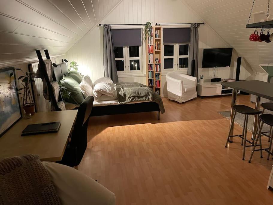 Koselig Garasjeloft! Apartment Langevag Ngoại thất bức ảnh